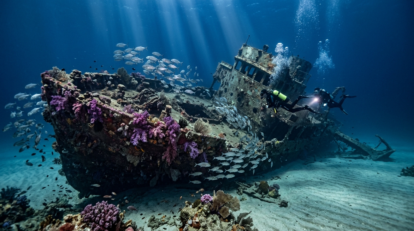 British Sergeant WWII shipwreck dive